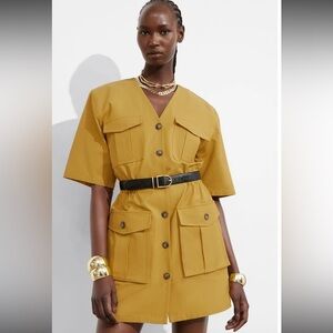 & Other Stories Utility Mini Dress